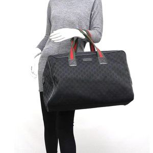 gucci duffle bolsa black